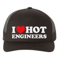 I Love Hot Engineers Funny Math Science Construct Invent Job Yupoong Adult 5-Panel Trucker Hat
