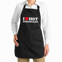I Love Hot Engineers Funny Math Science Construct Invent Job Apron