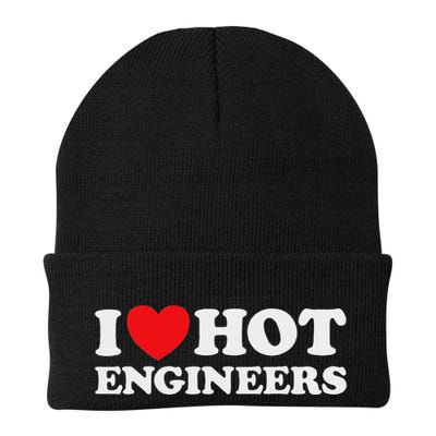 I Love Hot Engineers Funny Math Science Construct Invent Job Beanie