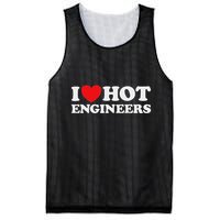 I Love Hot Engineers Funny Math Science Construct Invent Job Mesh Reversible Basketball Jersey Tank
