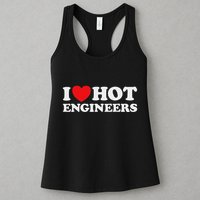 I Love Hot Engineers Funny Math Science Construct Invent Job Womens Tank Top