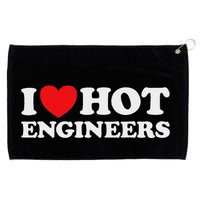I Love Hot Engineers Funny Math Science Construct Invent Job Grommeted Golf Towel