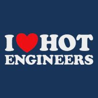 I Love Hot Engineers Funny Math Science Construct Invent Job Infant Baby Jersey Bodysuit