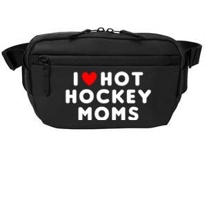 I Love Hot Hockey Moms Funny Red Heart Gift Crossbody Pack