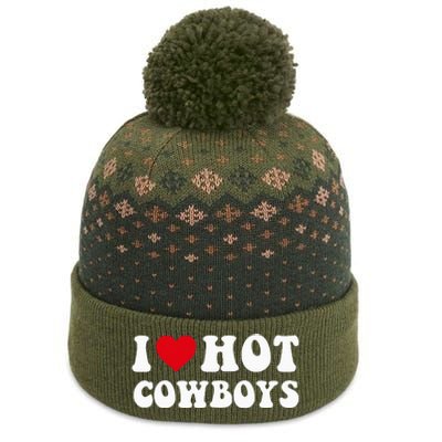 I Love Hot Cow I Heart Cow Funny Country Western The Baniff Cuffed Pom Beanie