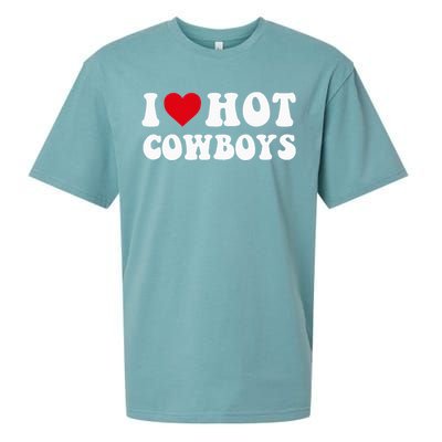 I Love Hot Cow I Heart Cow Funny Country Western Sueded Cloud Jersey T-Shirt