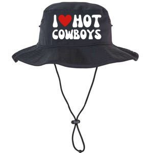 I Love Hot Cowboys I Heart Cowboys Funny Country Western Legacy Cool Fit Booney Bucket Hat