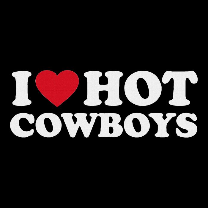 I Love Hot Cowboys I Heart Hot Cowboys Cute Rodeo Western 16 in Basic Backpack
