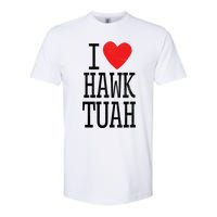 I Love Hawk Tuah Heart Guy Spit Joke Wet That Thang Softstyle CVC T-Shirt