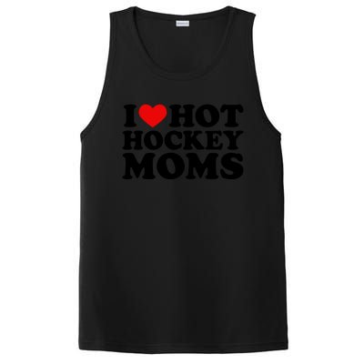 I Love Hot Hockey Moms Cool Gift I Heart Hot Hockey Moms Cute Gift PosiCharge Competitor Tank