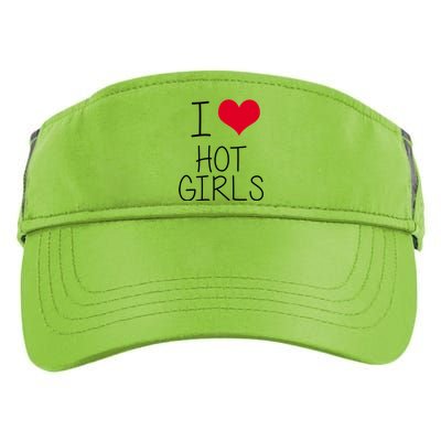 I Love Hot Girls Adult Drive Performance Visor