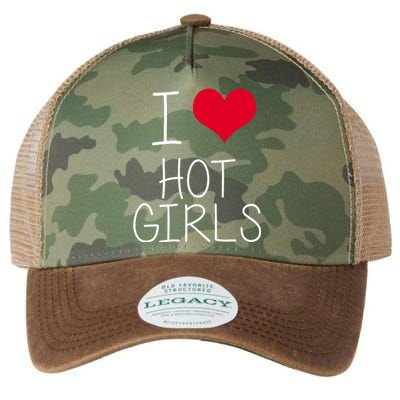 I Love Hot Girls Legacy Tie Dye Trucker Hat