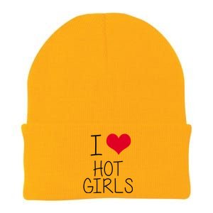 I Love Hot Girls Knit Cap Winter Beanie