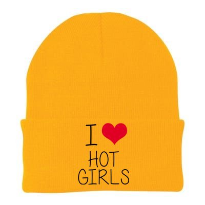 I Love Hot Girls Knit Cap Winter Beanie