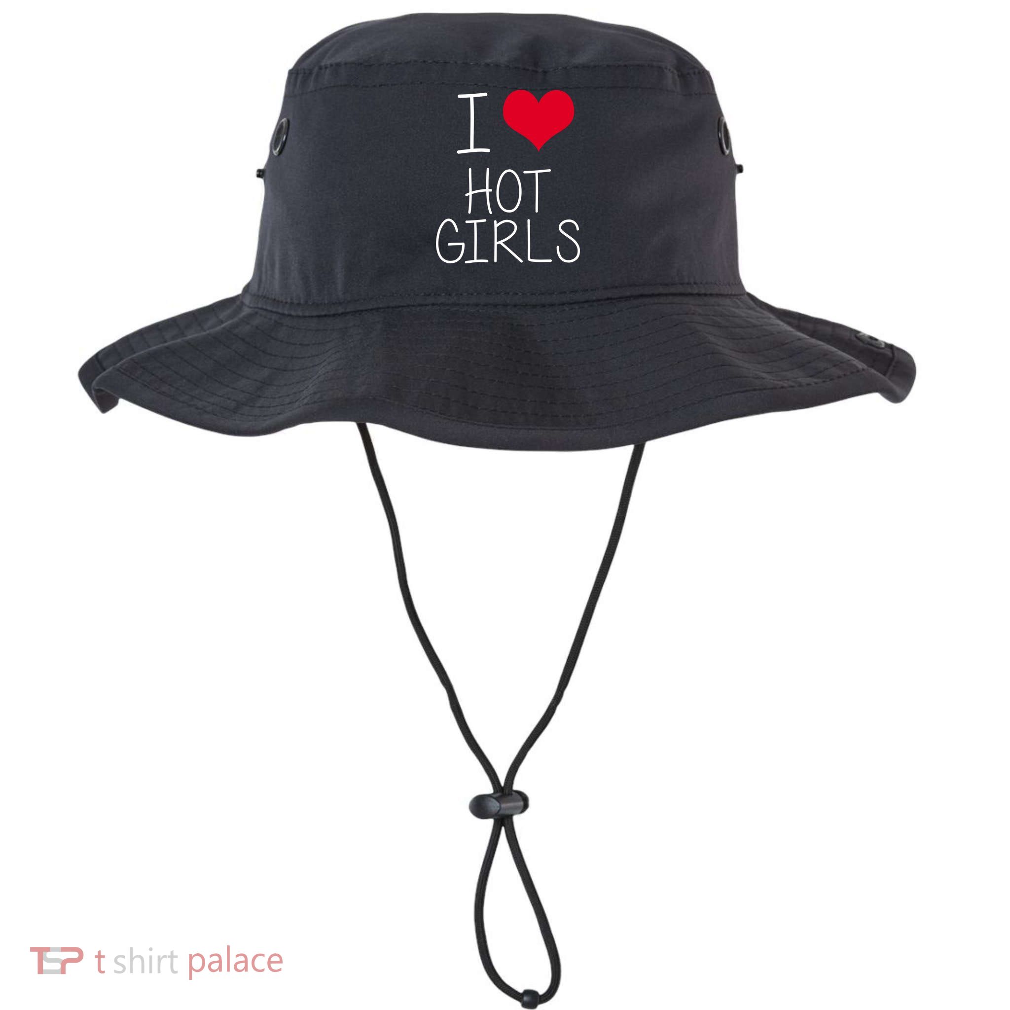 I Love Hot Girls Bucket Hat