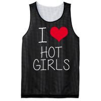 I Love Hot Girls Mesh Reversible Basketball Jersey Tank