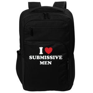 I Love Heart Submissive Impact Tech Backpack