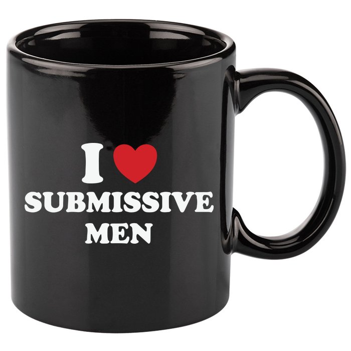 I Love Heart Submissive 11oz C Handle Ceramic Mug