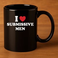 I Love Heart Submissive 11oz C Handle Ceramic Mug