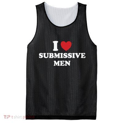 I Love Heart Submissive Mesh Reversible Basketball Jersey Tank