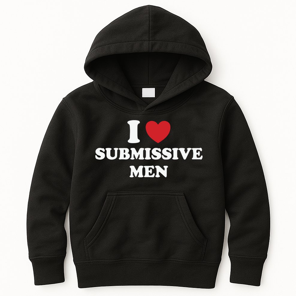 I Love Heart Submissive Kids Hoodie