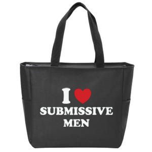 I Love Heart Submissive Zip Tote Bag