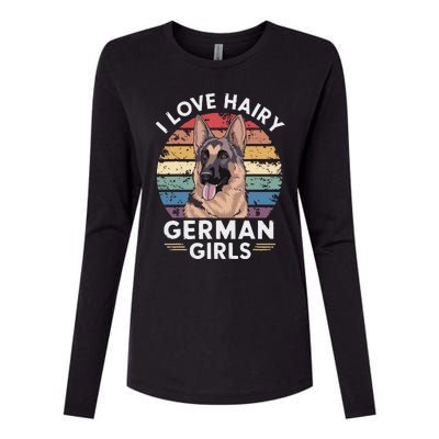 I Love Hairy German (7) Womens Cotton Relaxed Long Sleeve T-Shirt