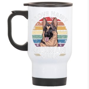 I Love Hairy German (7) Stainless Steel Travel Mug