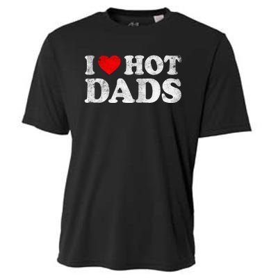 I Love Hot Dads Cooling Performance Crew T-Shirt