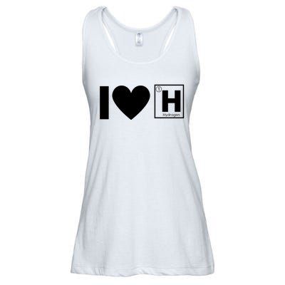 I Love Hydrogen Vehicles Fuel Cells H Symbol Periodic Table FCEVs Ladies Essential Flowy Tank