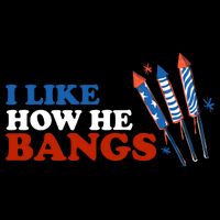 I Like How He Bangs Firework Celebration Funny 4th Of July Drawstring Bag