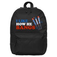 I Like How He Bangs Firework Celebration Funny 4th Of July 16 in Basic Backpack