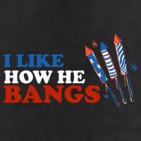 I Like How He Bangs Firework Celebration Funny 4th Of July 25L Jumbo Tote