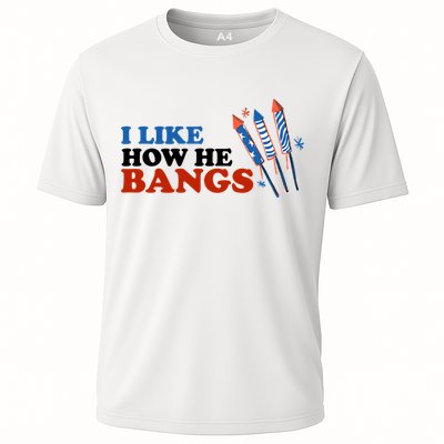 I Like How He Bangs Firework Celebration Funny 4th Of July Performance Shirt