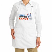 I Like How He Bangs Firework Celebration Funny 4th Of July Full-Length Apron With Pockets