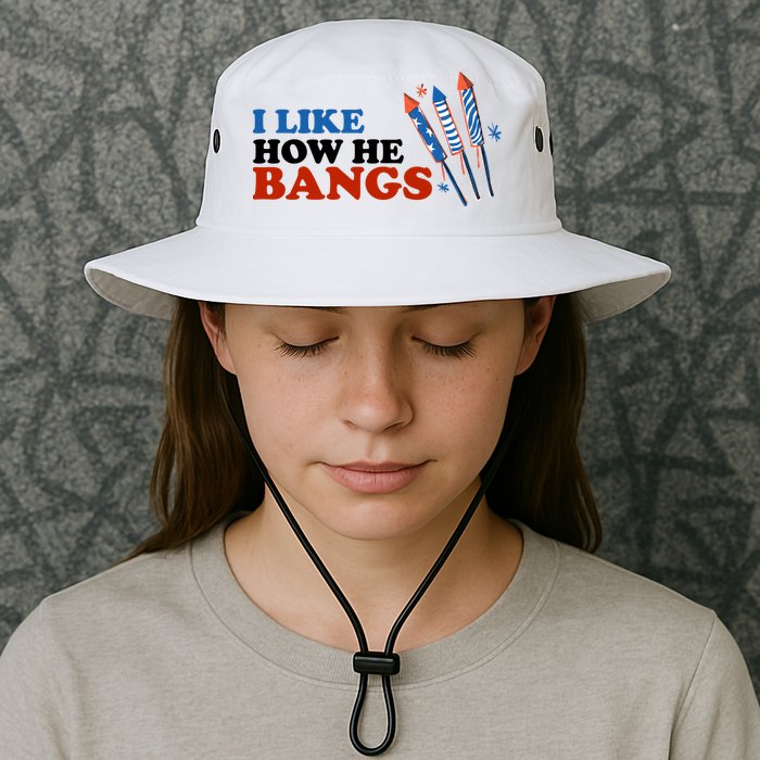 I Like How He Bangs Firework Celebration Funny 4th Of July Bucket Hat
