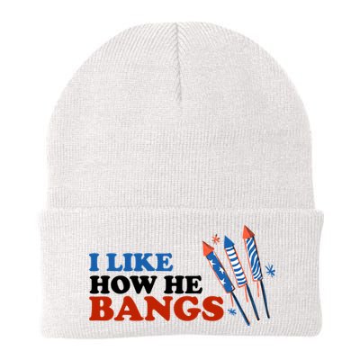 I Like How He Bangs Firework Celebration Funny 4th Of July Beanie