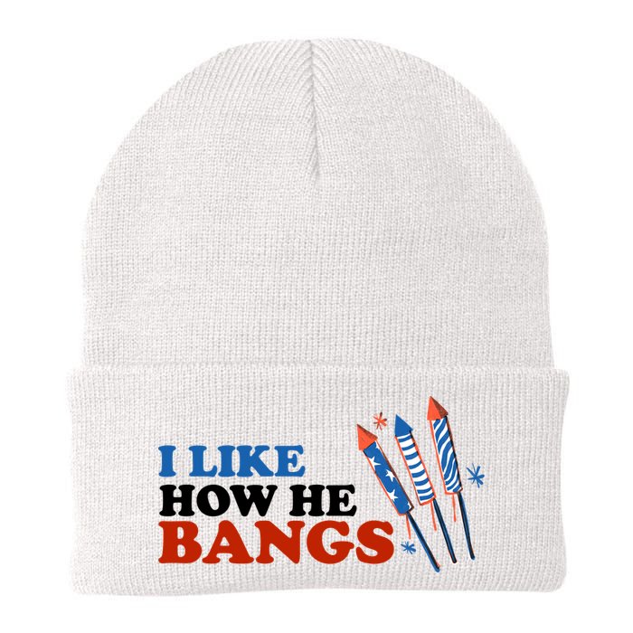 I Like How He Bangs Firework Celebration Funny 4th Of July Beanie