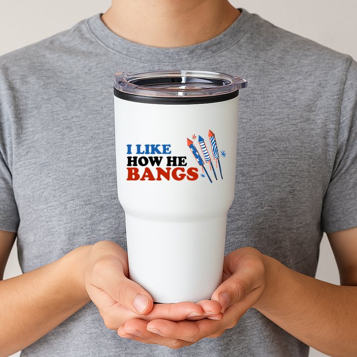 I Like How He Bangs Firework Celebration Funny 4th Of July Tumbler