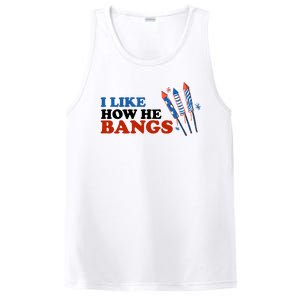 I Like How He Bangs Firework Celebration Funny 4th Of July PosiCharge Competitor Tank