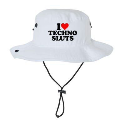 I Love Heart Techno Sluts Edm Music Bucket Hat