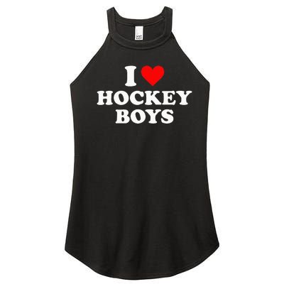 I Love Hockey Women's Perfect Tri Rocker Tank