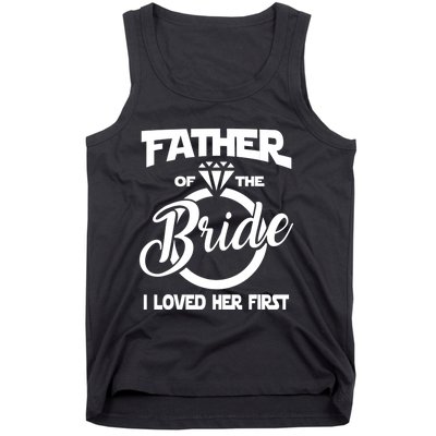 I Loved Her First Father Of The Bride Daddys Little Bride Tank Top