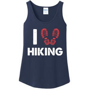 I Love Hiking Boots Heart Gift For Hikers Campers Walkers Ladies Essential Tank