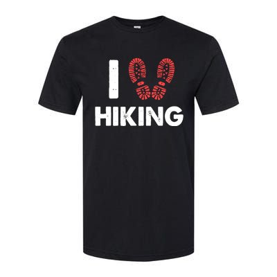 I Love Hiking Boots Heart Gift For Hikers Campers Walkers Softstyle® CVC T-Shirt