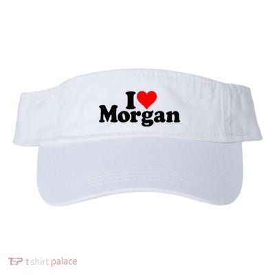 I Love Heart Morgan Valucap Bio-Washed Visor