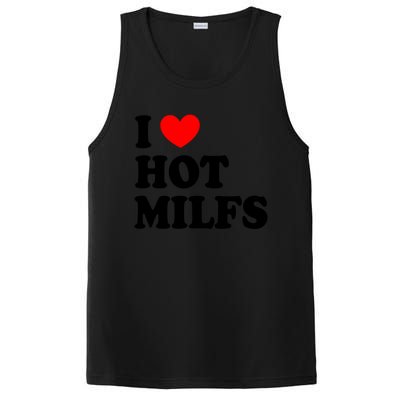 I Love Hot Milfs Funny Gift I Heart Hot Milfs Funny Gift Love Hot Moms Cute Gift PosiCharge Competitor Tank