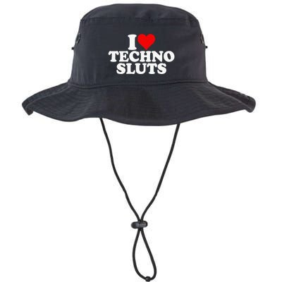I Love Heart Techno Sluts Edm Music Bucket Hat