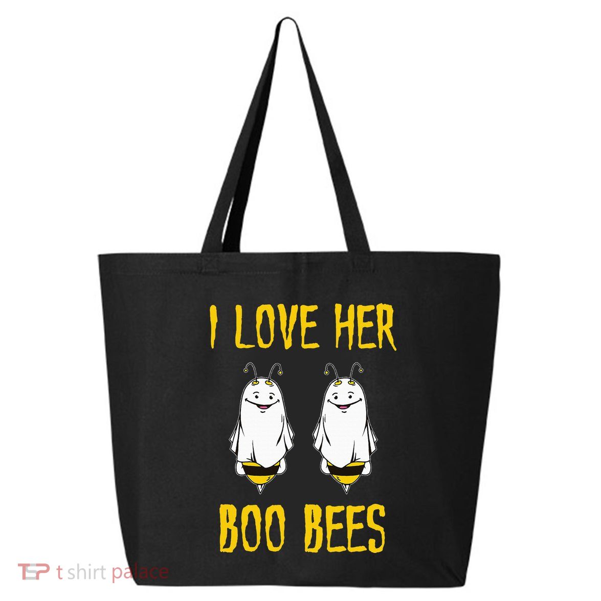 I Love Her Boo Bees Ghost Outfit Funny Halloween Gifts 25L Jumbo Tote
