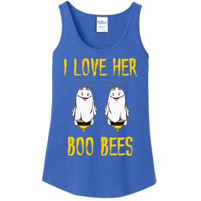 I Love Her Boo Bees Ghost Outfit Funny Halloween Gifts Ladies Essential Tank